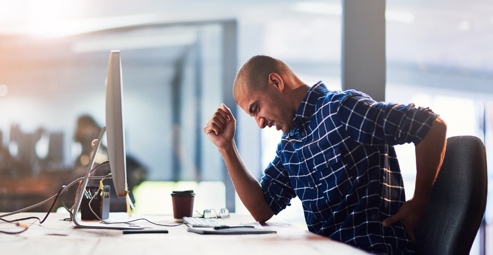 Image of employee back strain